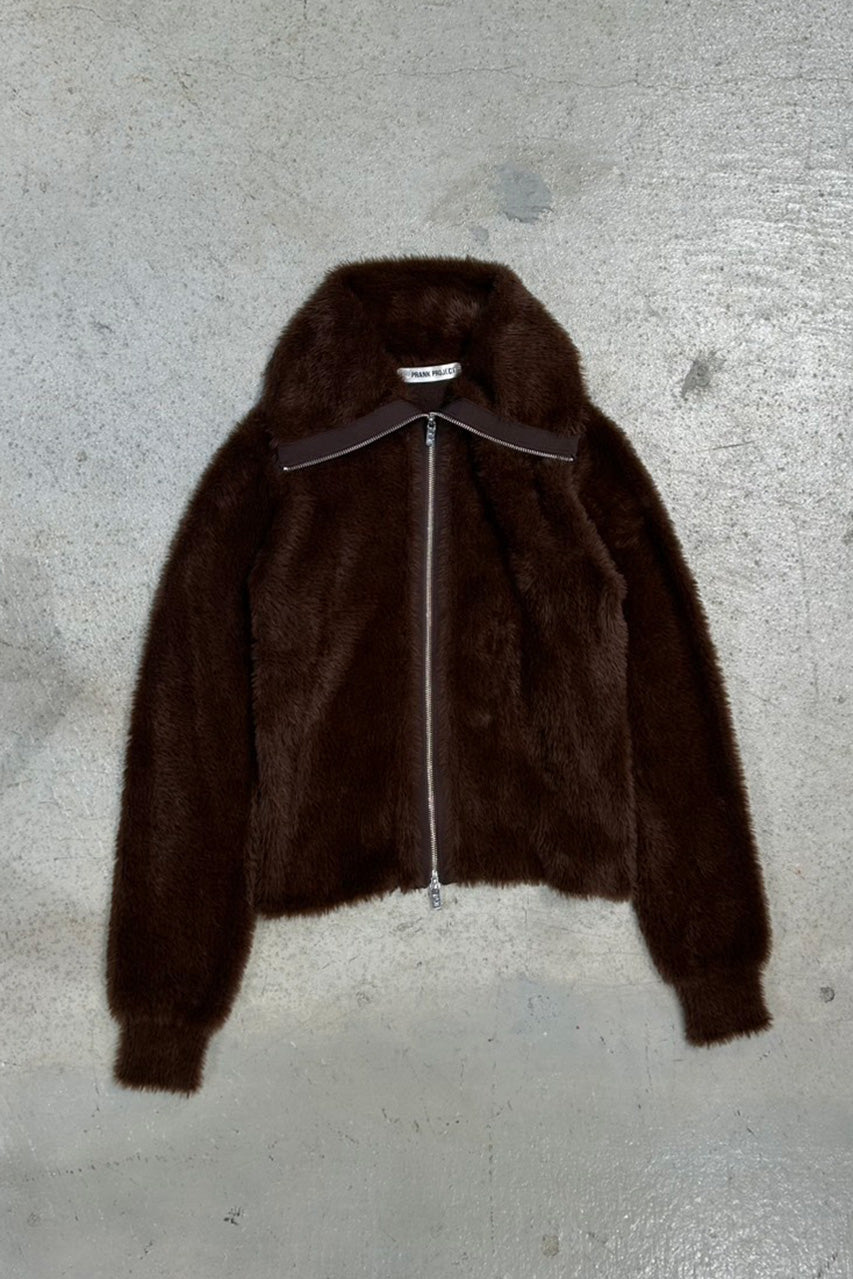 Fake Fur Zip-Up Top - 2026WINTER