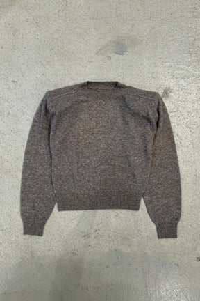 Asymmetrical Tuck Yak Blend Knit Pullover - 2026WINTER