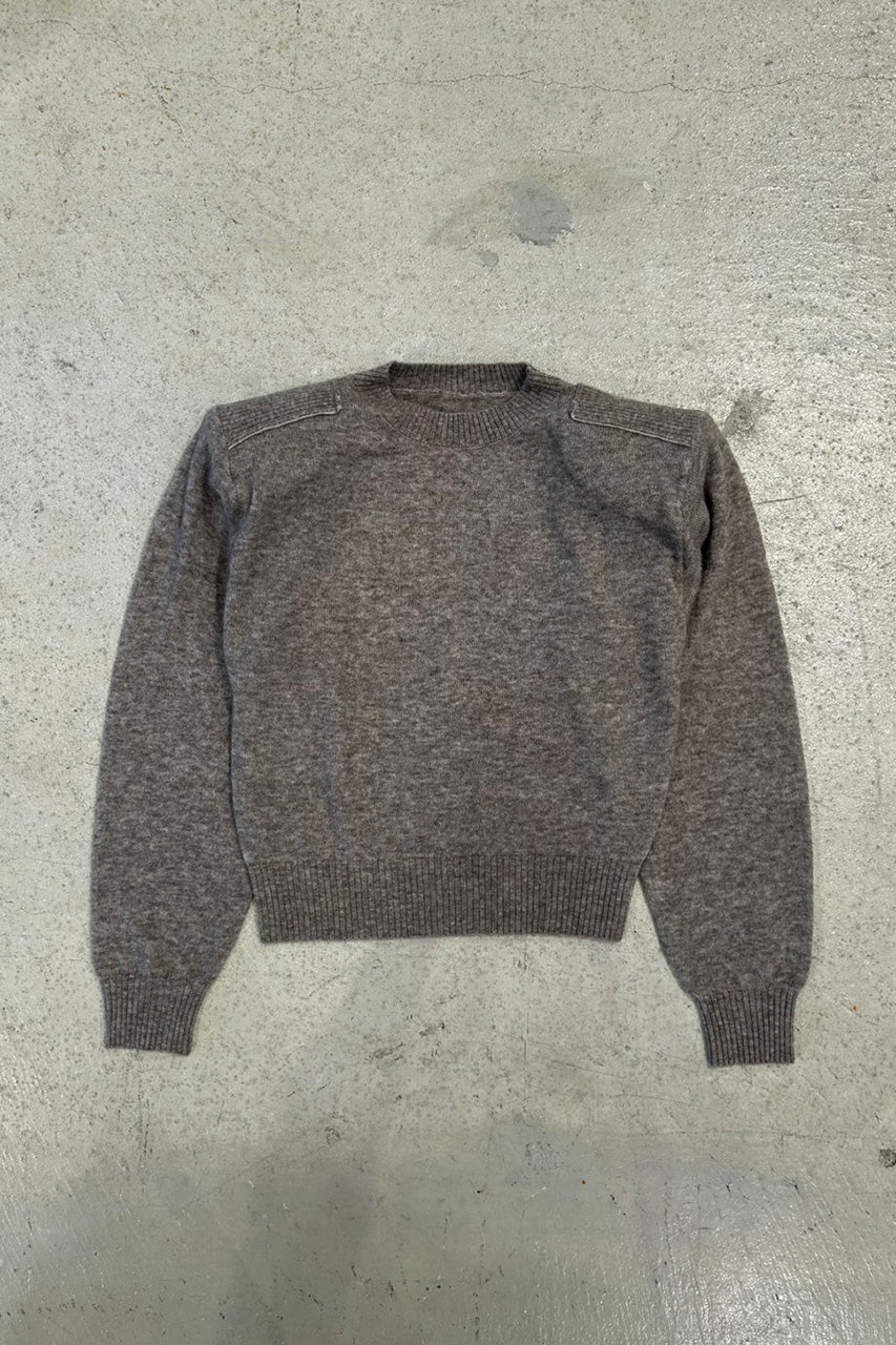 Asymmetrical Tuck Yak Blend Knit Pullover - 2026WINTER