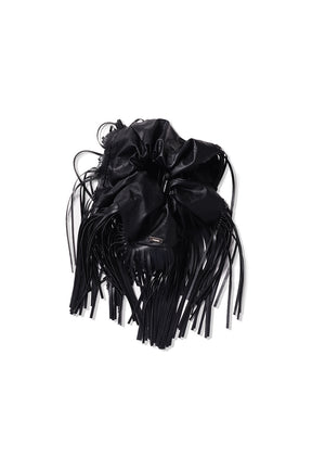 Faux Leather Fringe Scrunchie - 2025 2nd Collection