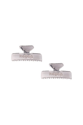 Logo Rhinestone Square Hair Clip-2Piece - 2025 2nd Collection