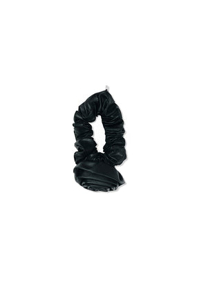 Faux Leather Rose Hair Tie