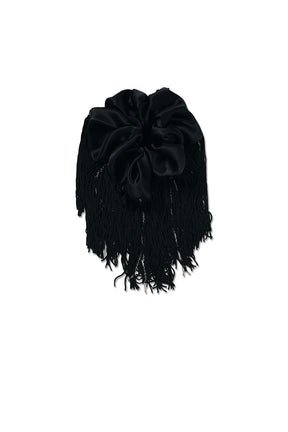 Silk Chain Fringe Scrunchie