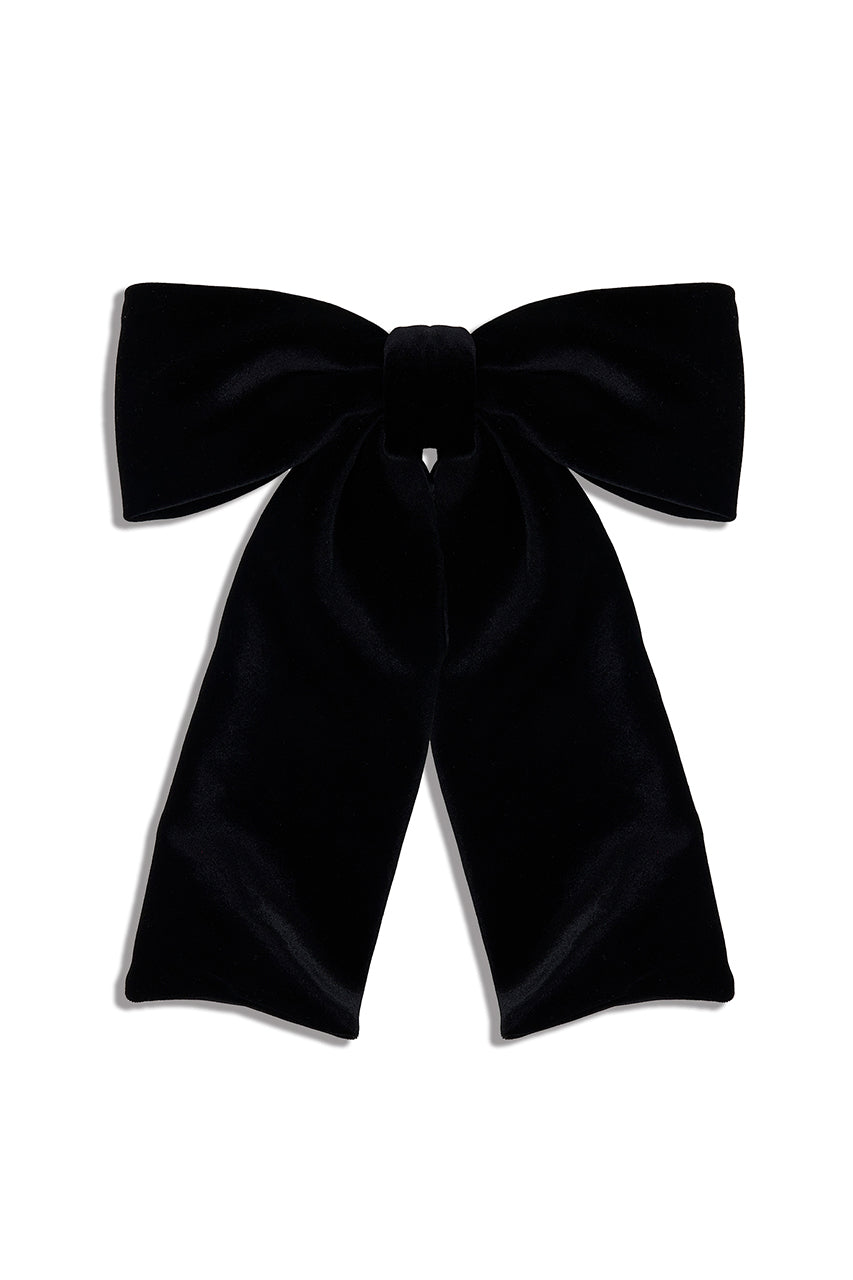 Large Velour Ribbon Scrunchie