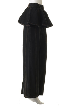 Peplum Denim Pants - SALE