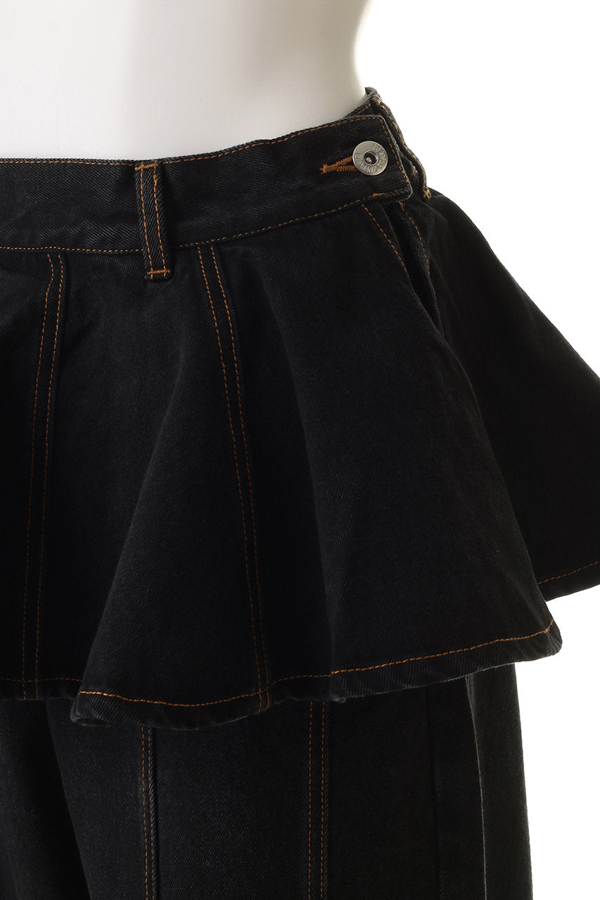 Peplum Denim Pants - SALE