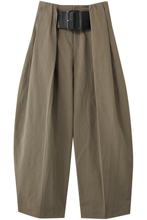 High-Waist Belted Tuck Pants - PRE ORDER