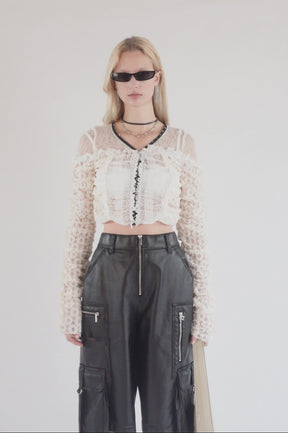 【25 SPRING PRE ORDER】Lace Gathered Top