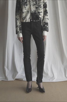 Zipped Hem Skinny Denim
