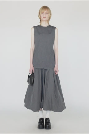 【PRE ORDER】Back Open Layered Dress