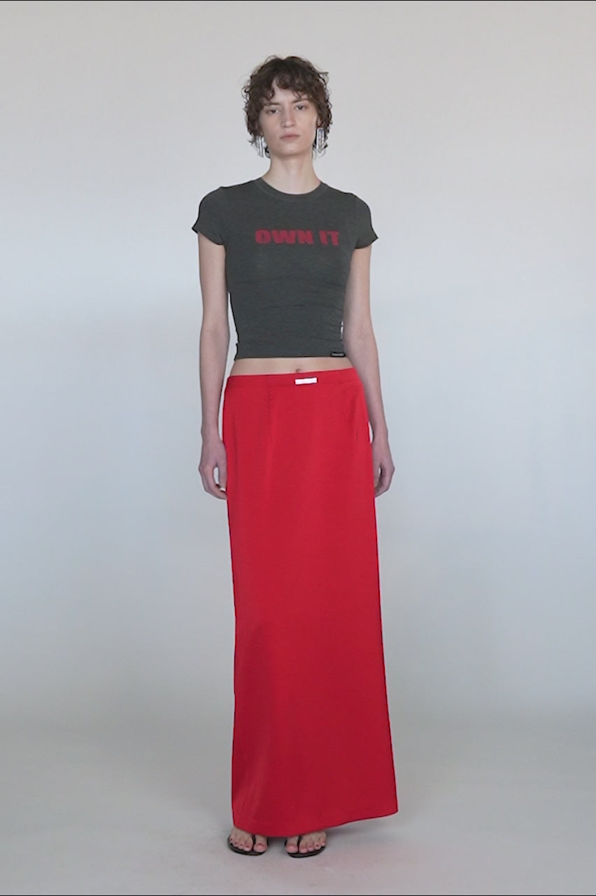 Narrow Maxi Skirt - 26SUMMER