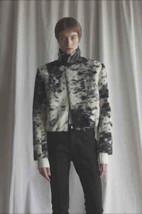 Haircalf Jacquard Short Blouson - 2026AUTUMN