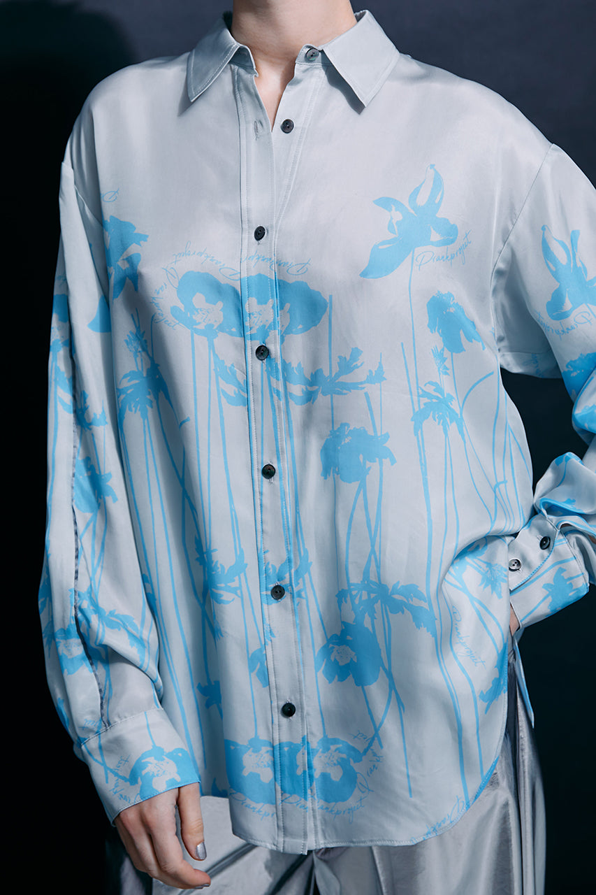 Flower Motif Printed Shirt