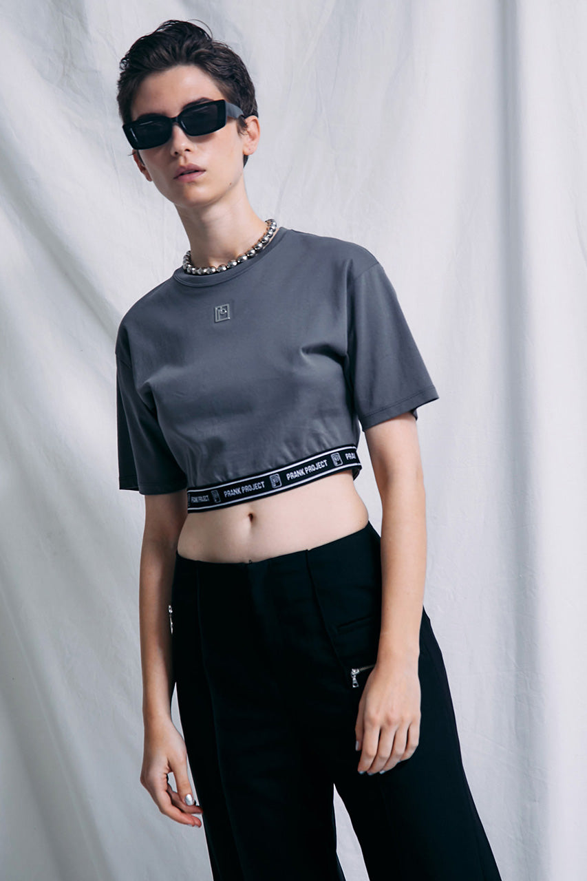 Logo Band Cropped Tee