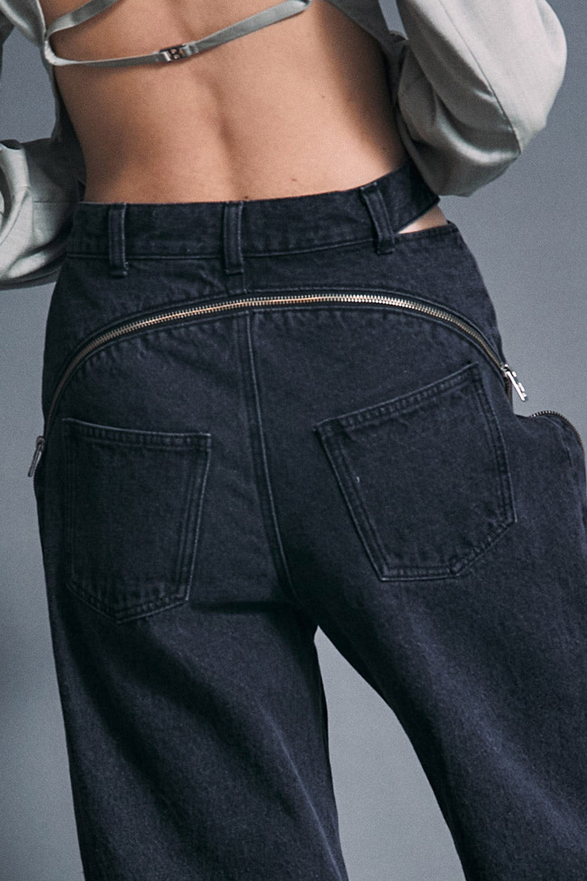Long Zipper Jeans