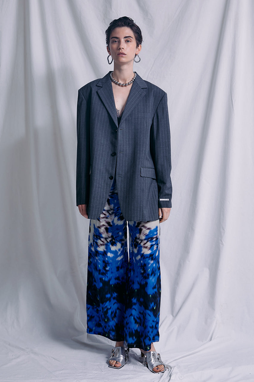 Abstract Flower Wide Pants