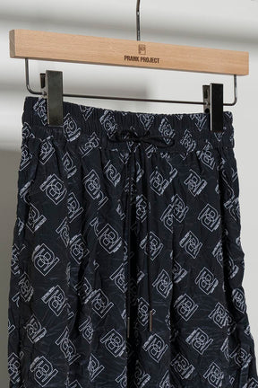 Monogram Printed Washed Pants - SALE