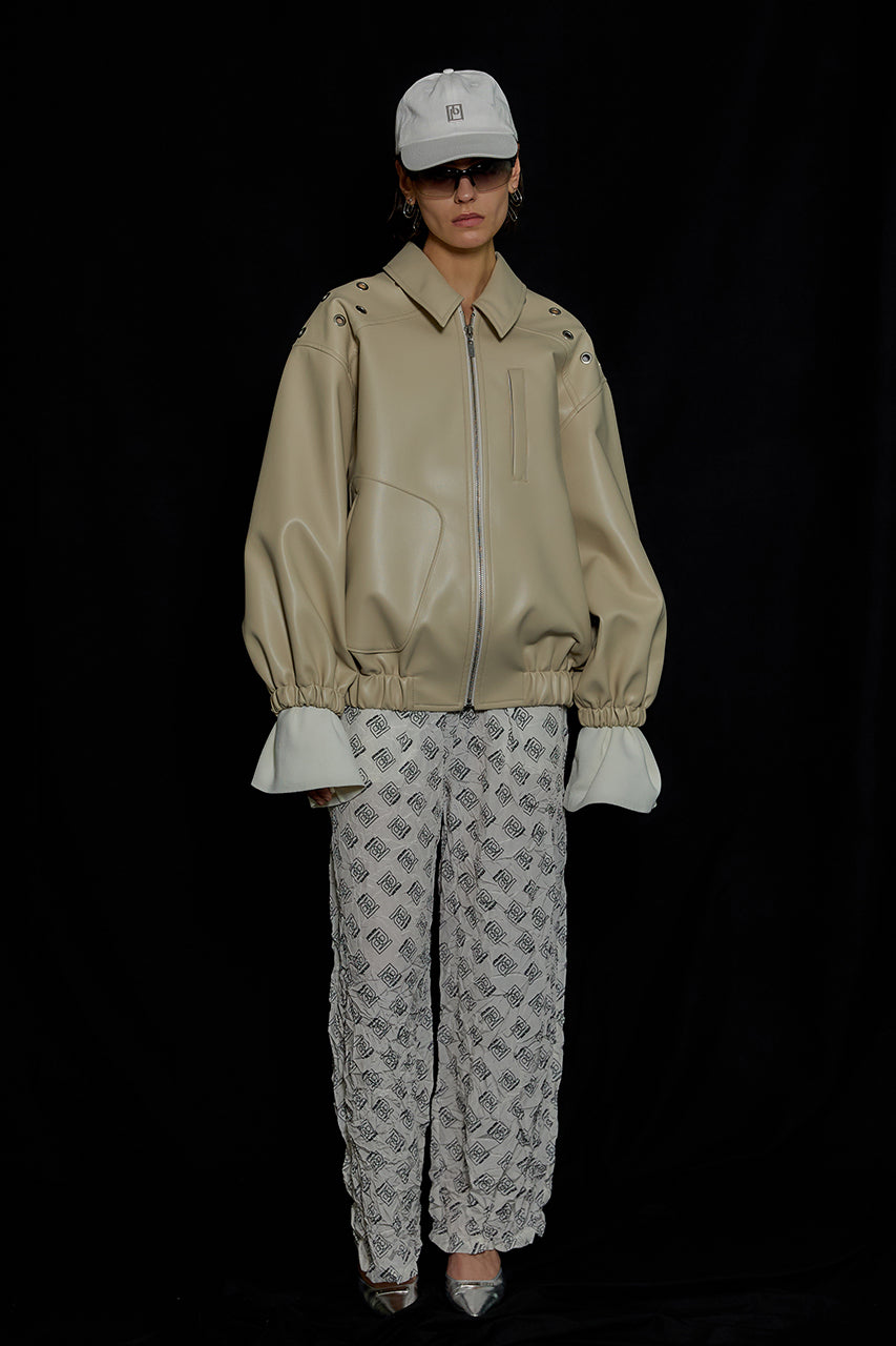 Monogram Printed Washed Pants - SALE