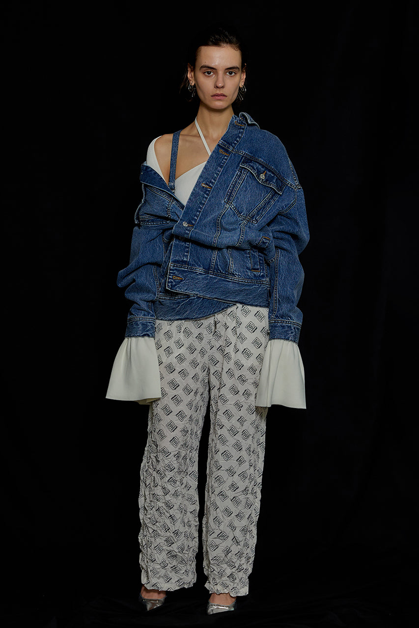 Monogram Printed Washed Pants - SALE