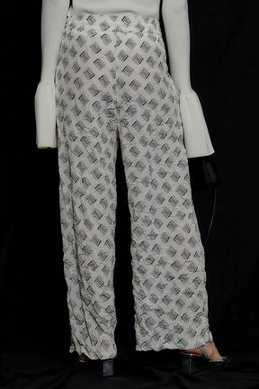 Monogram Printed Washed Pants - SALE