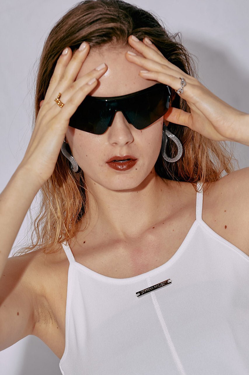 Snake-chain Hoop Earrings
