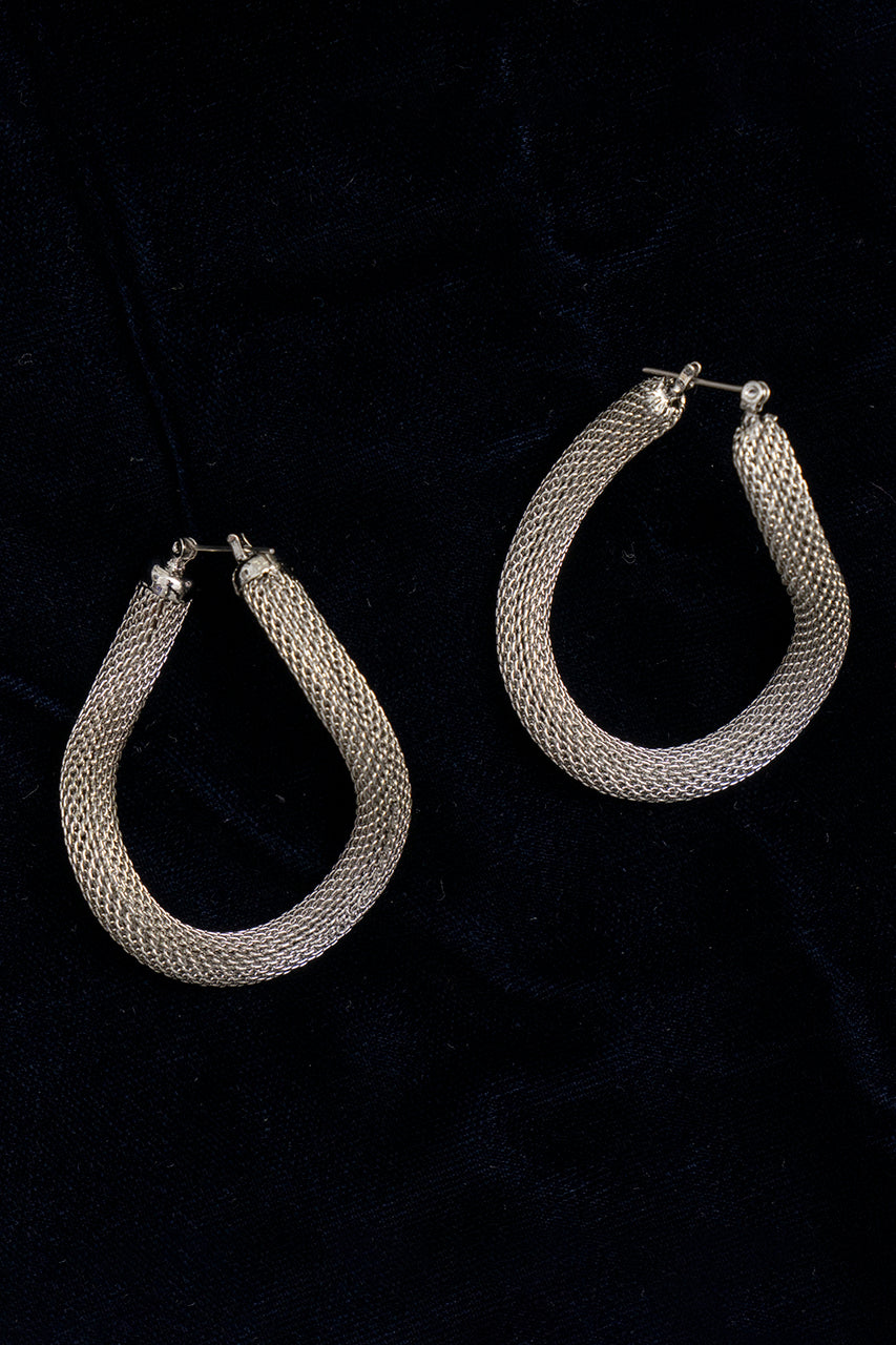 Snake-chain Hoop Earrings