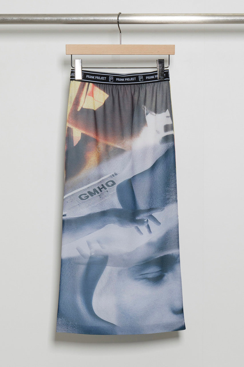 【SALE】Multi Printed Tight Skirt