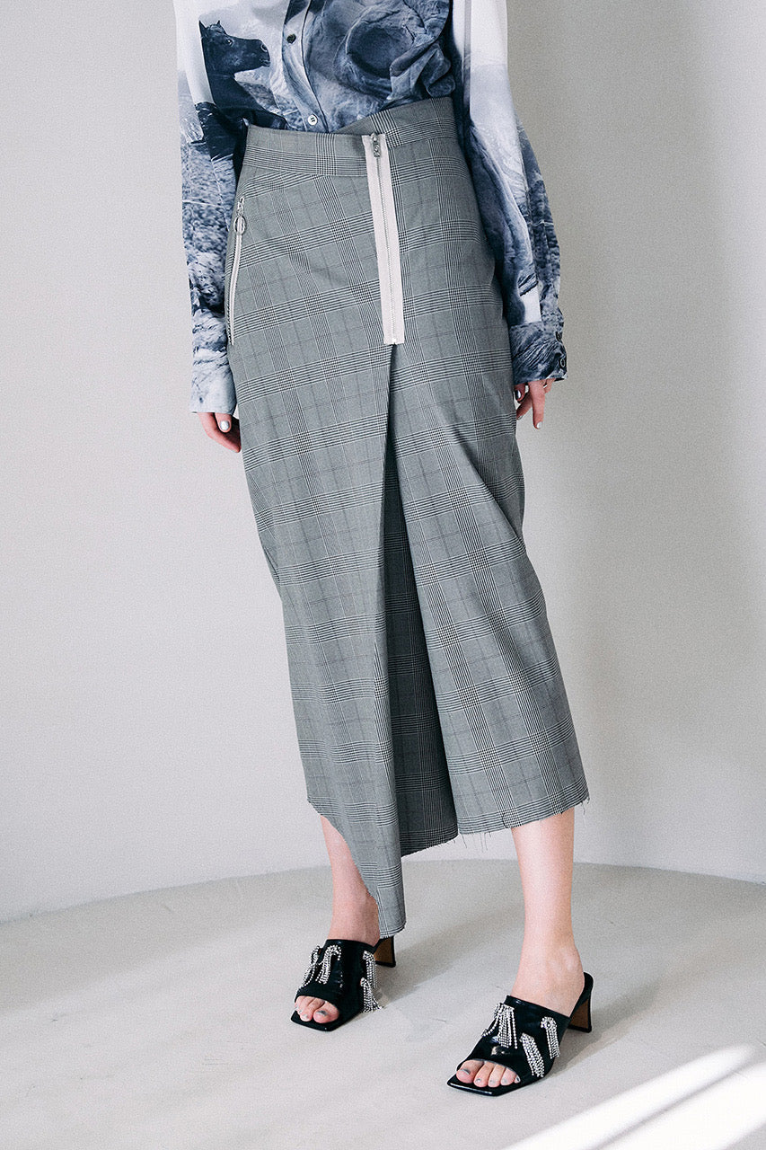 【SALE】Asymmetry Suiting Skirt