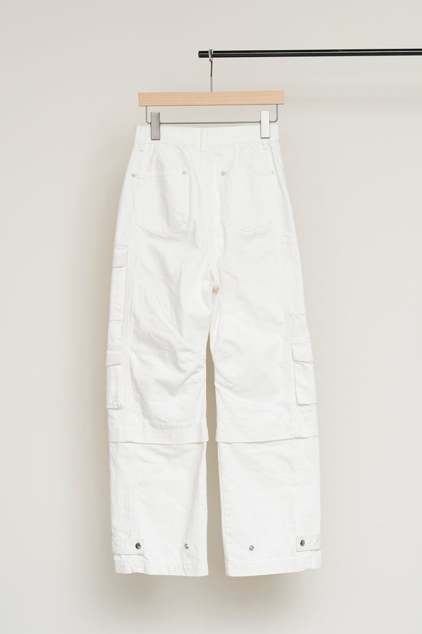 White Chino Cargo Pants