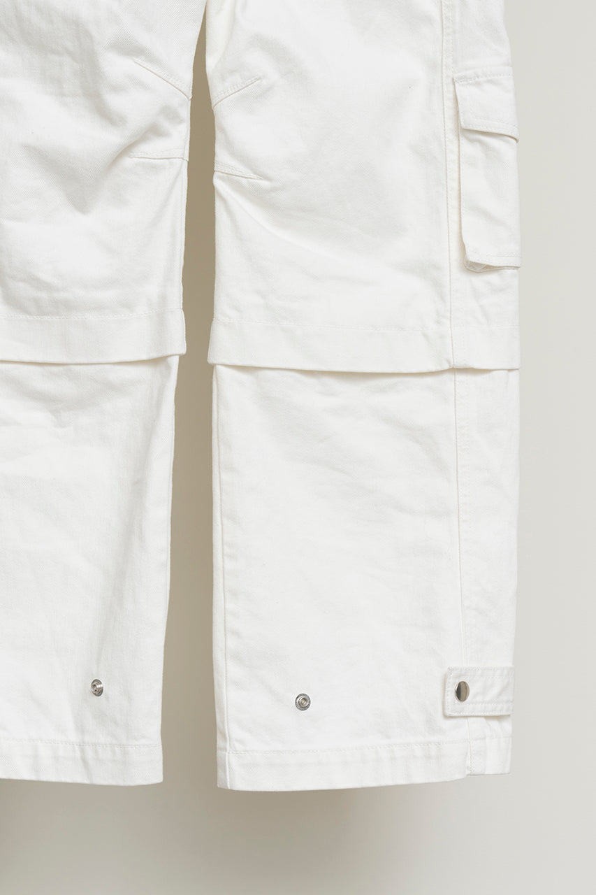 SALE】White Chino Cargo Pants