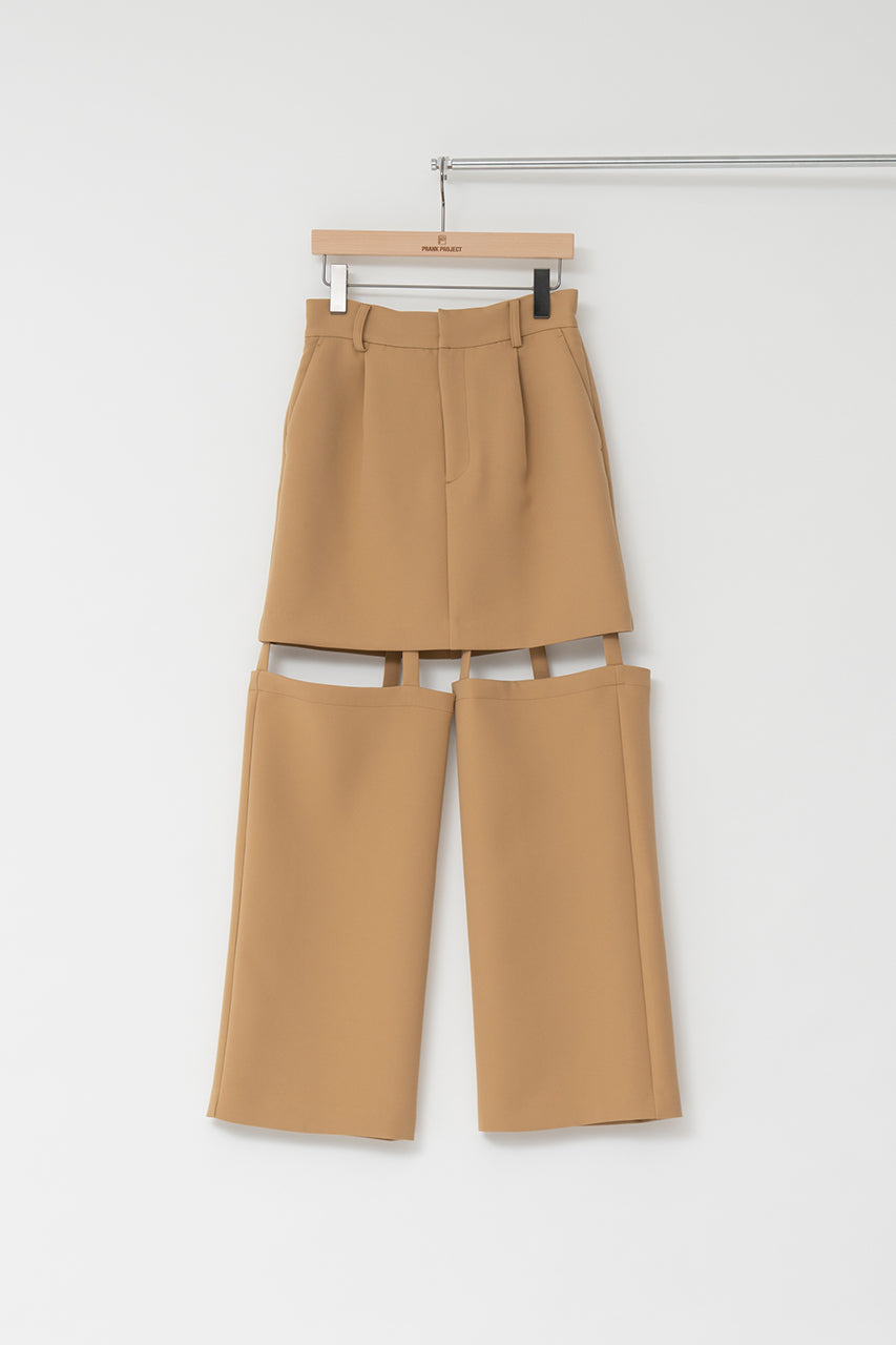 【SALE】Triple Cloths Skirt Pants