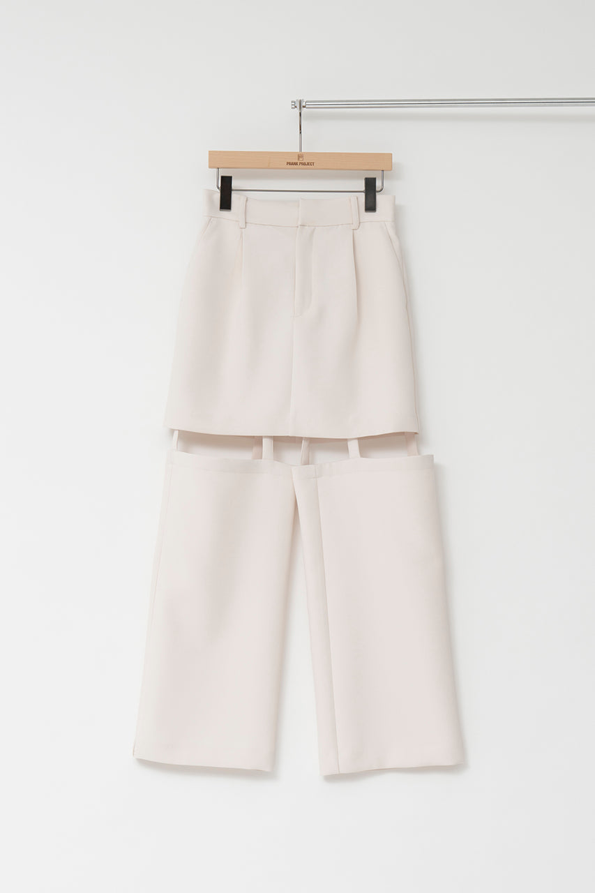 [SALE] Triple Cloths Skirt Pants