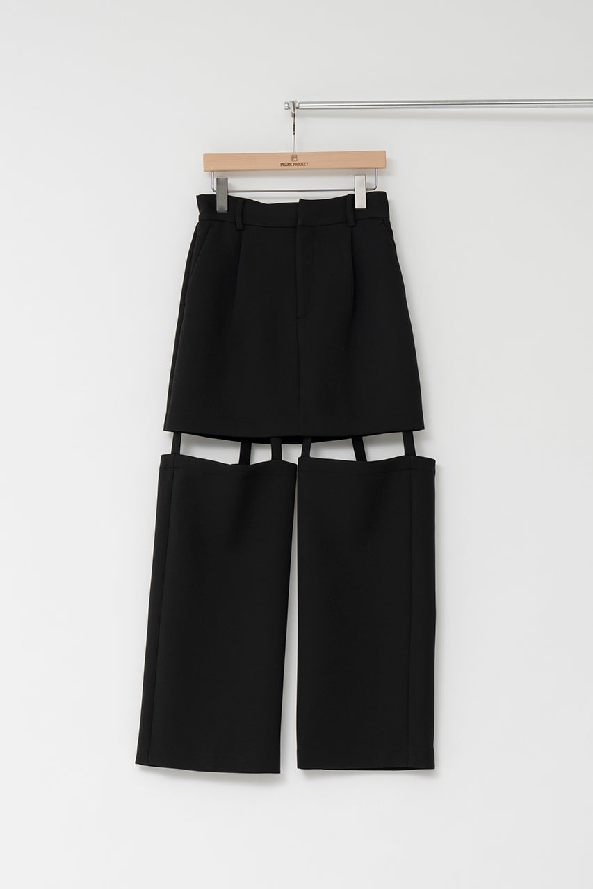 【SALE】Triple Cloths Skirt Pants