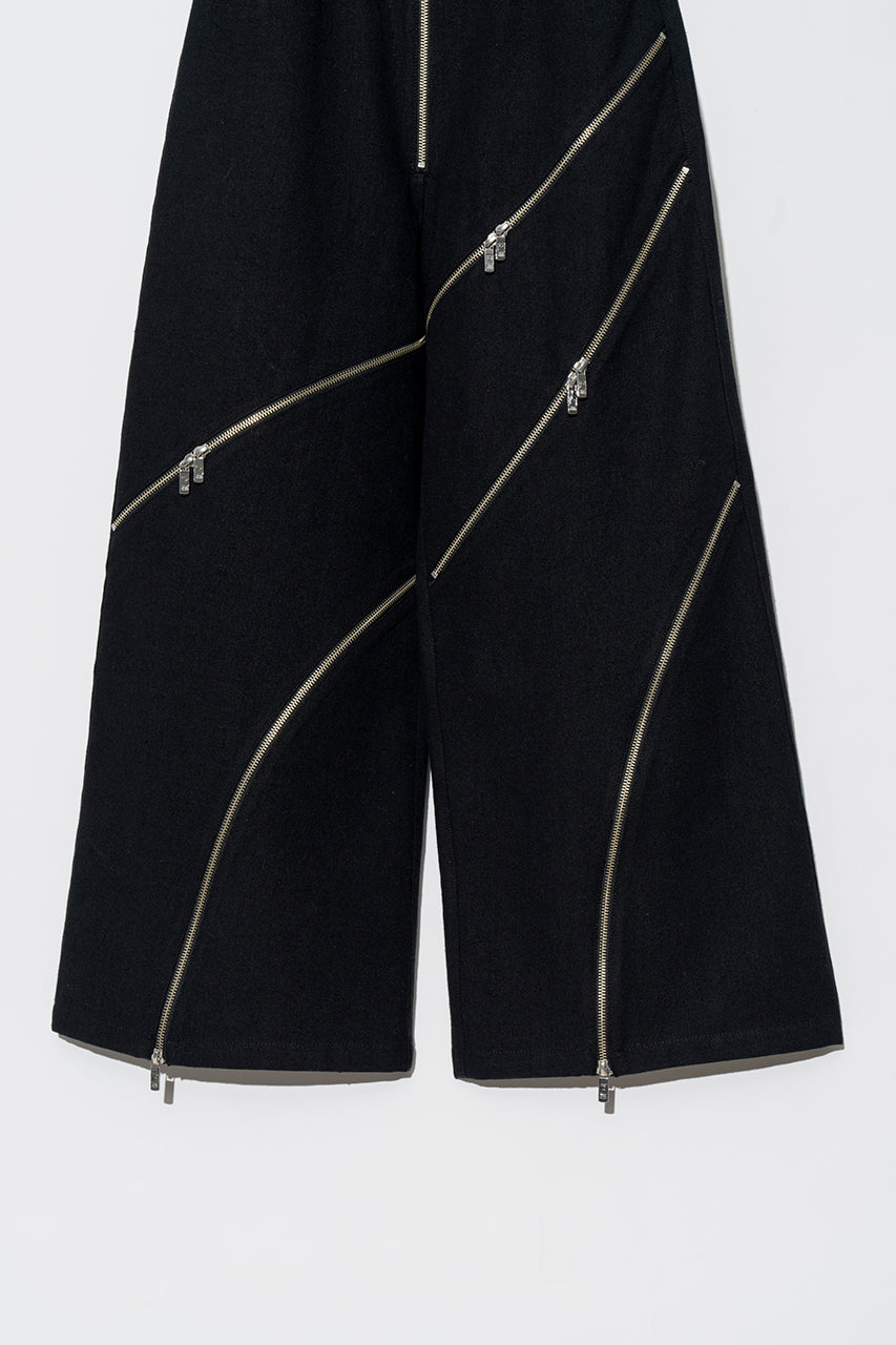 【SALE】Zip Panel Wide Pants