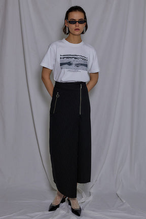 【SALE】Asymmetry Suiting Skirt