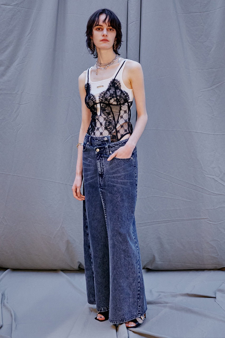 Monogram Lace Cami Bodysuit