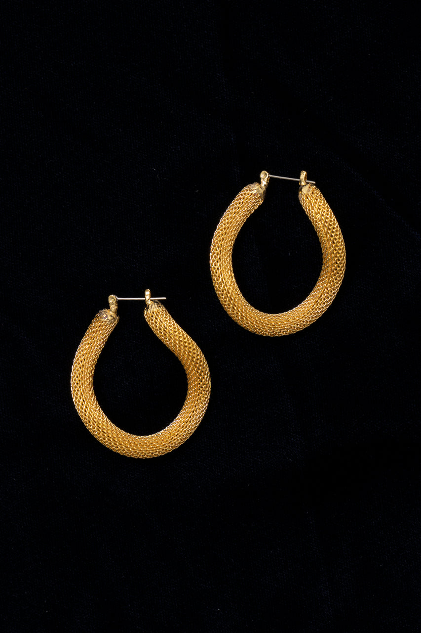 Snake-chain Hoop Earrings